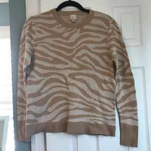 a new day Zebra patterned sweater